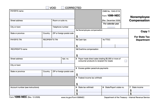 example 1099 form