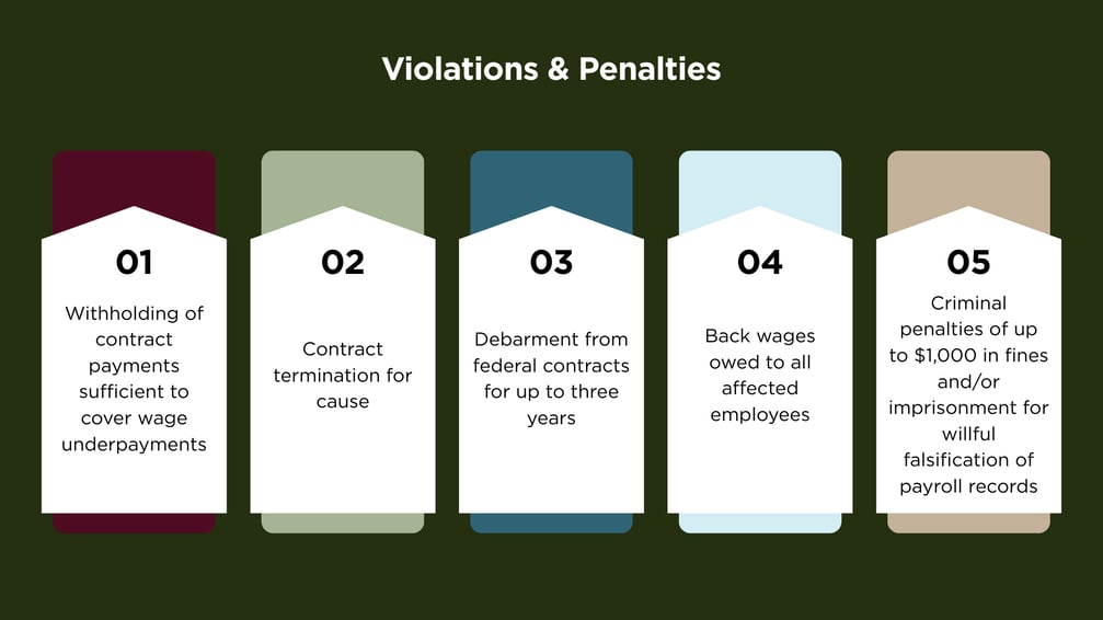 Violations and penalties