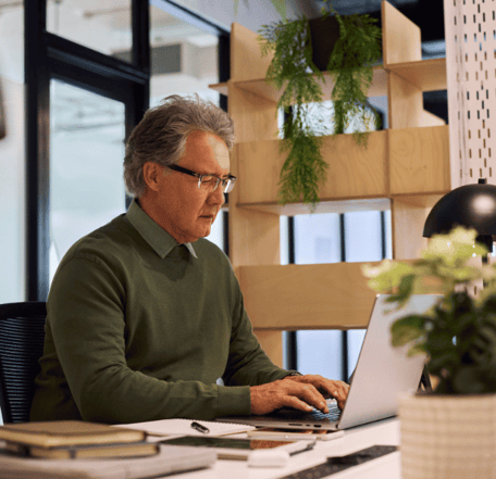 decorative: hr professional working on blended overtime calculations