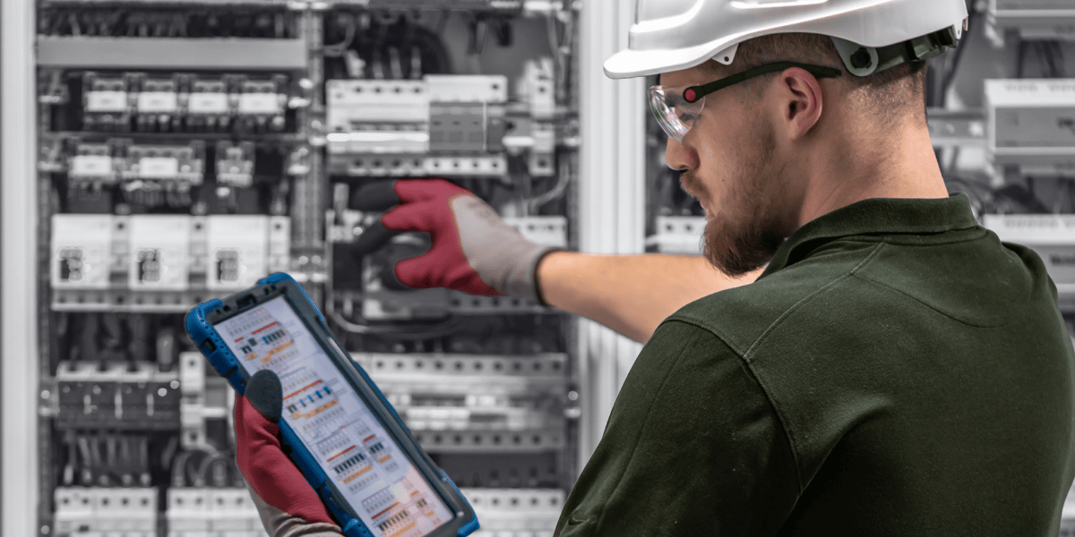 contractor working in the electrical industry