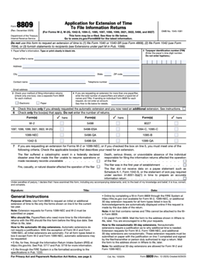 aca filing extension form 8809