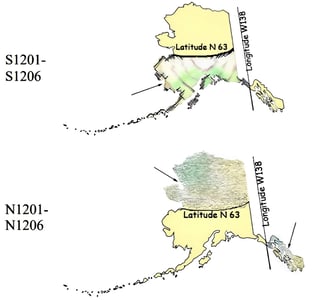 Map showing Alaska prevailing wage regions Map showing Alaska prevailing wage regions