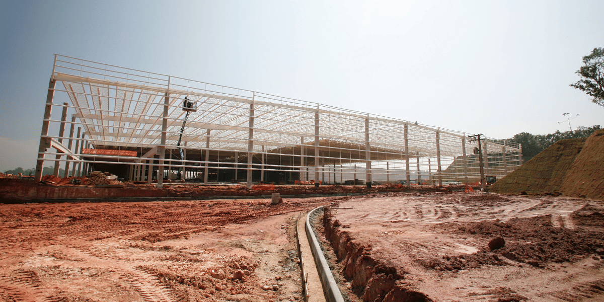 Public building under construction.