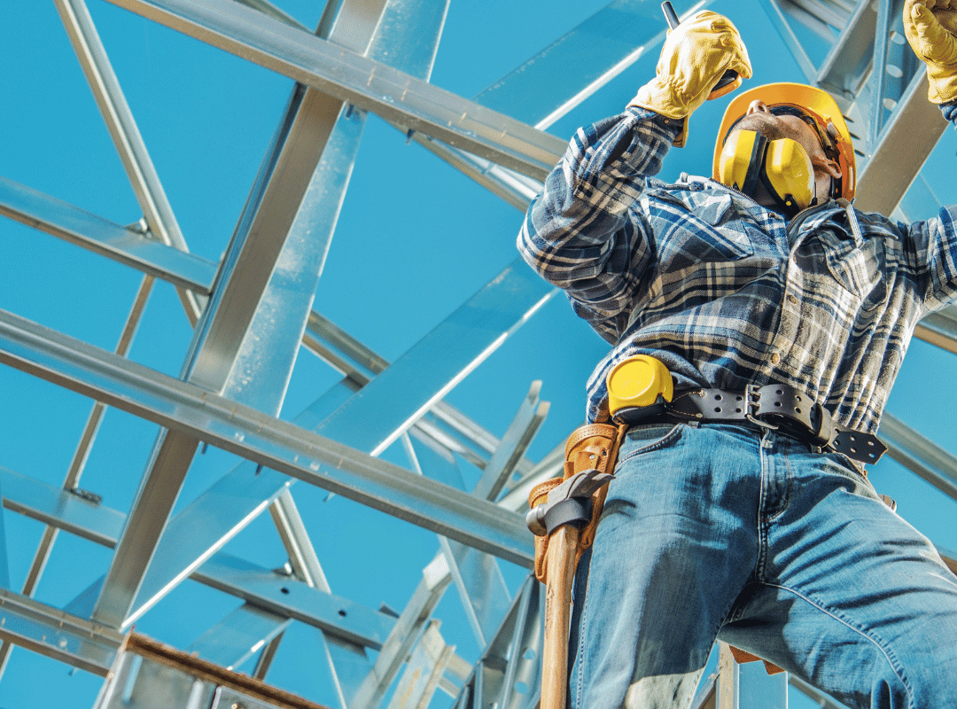 Washington Construction contractor working onsite Washington Construction contractor working onsite