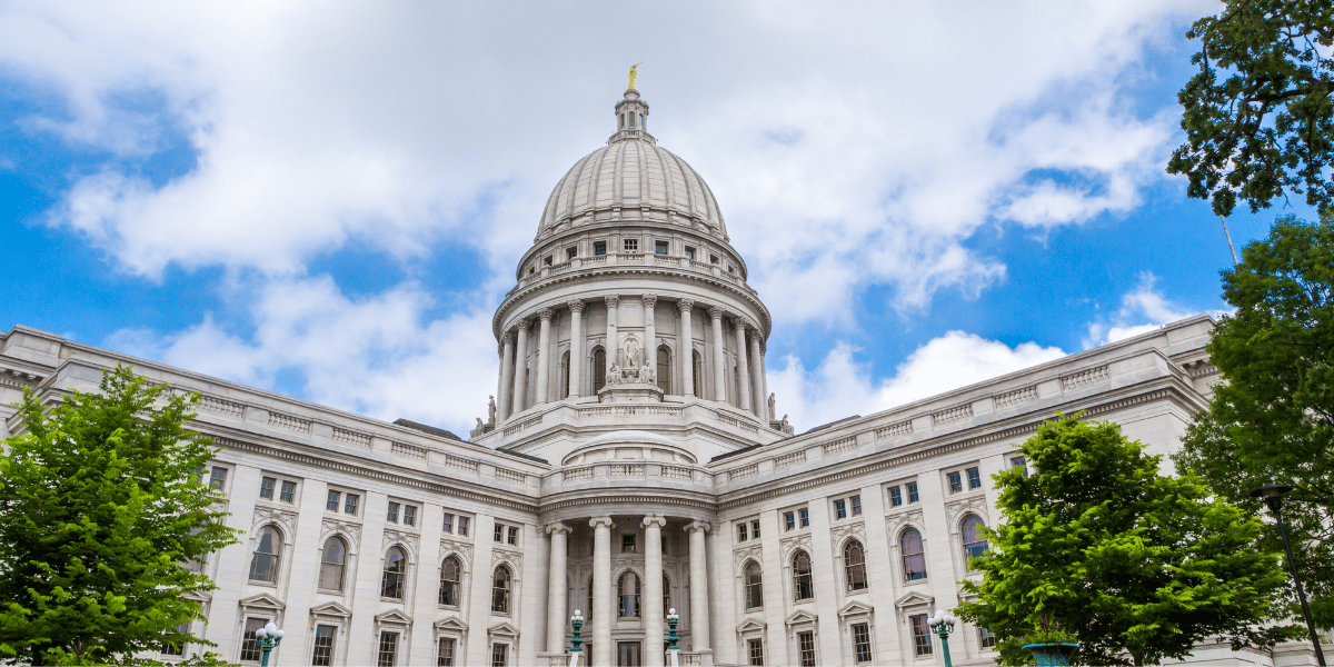decorative image: Wisconsin state capitol building decorative image: Wisconsin state capitol building