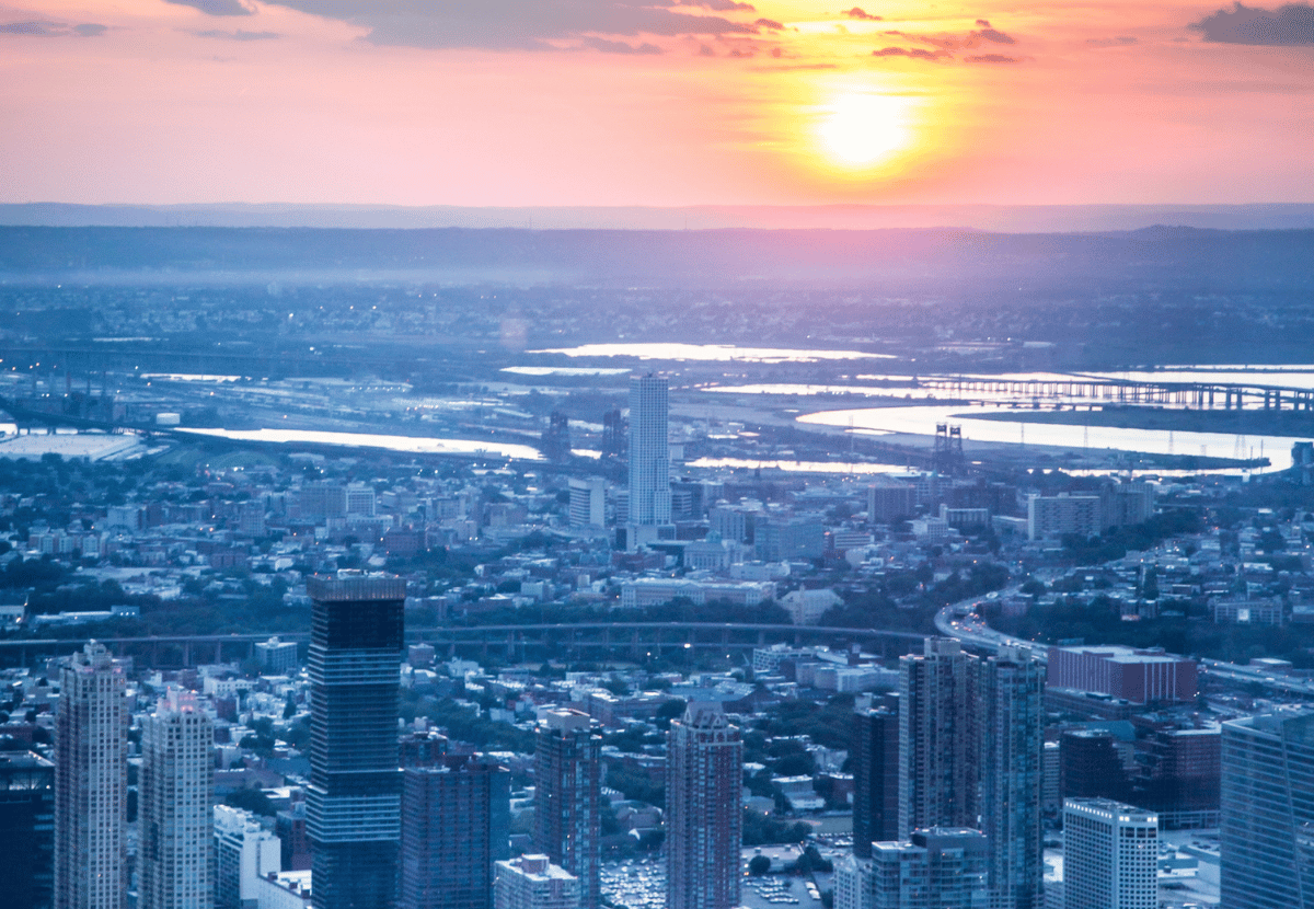 decorative: aerial image of new jersey