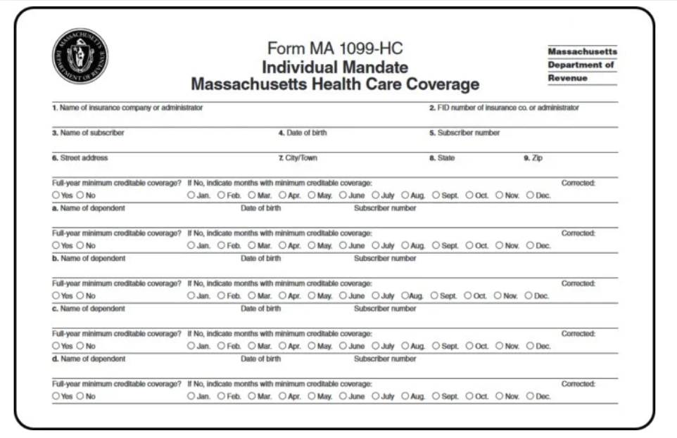 screenshot of MA 1099-HC form screenshot of MA 1099-HC form