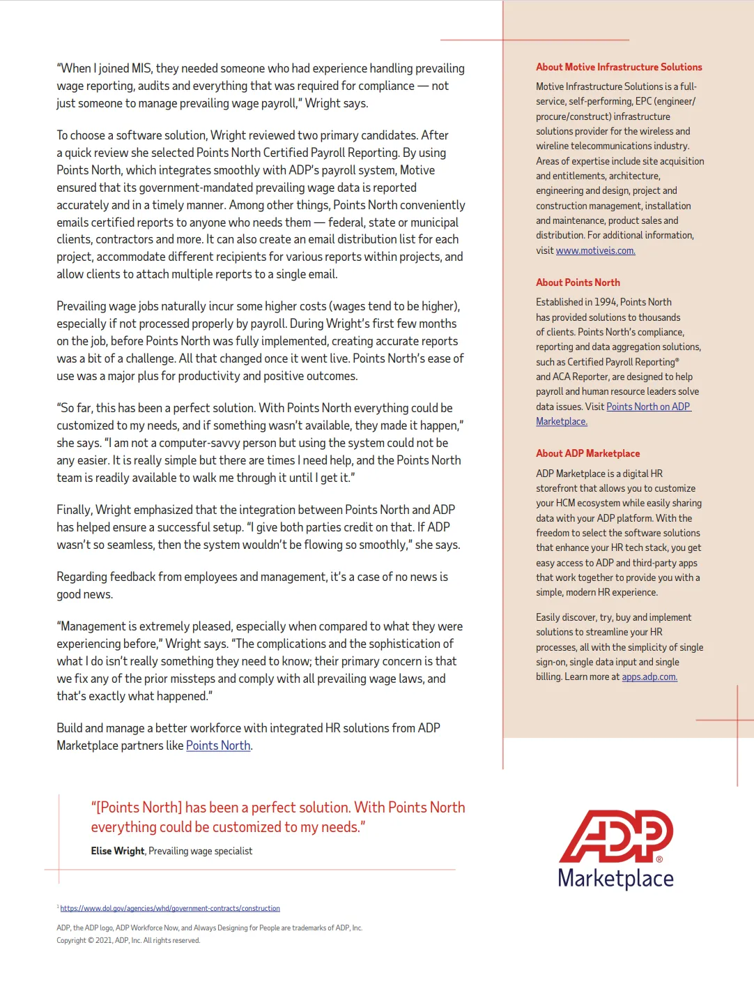 Points North simplifies company public works project payroll