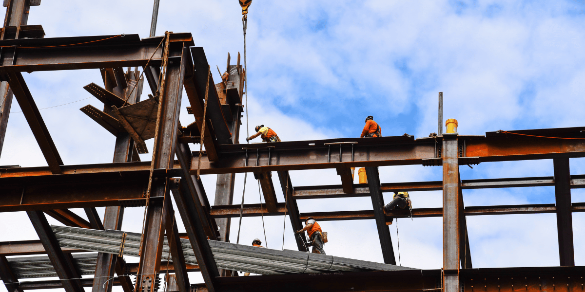decorative: men working on a construction infrastructure decorative: men working on a construction infrastructure